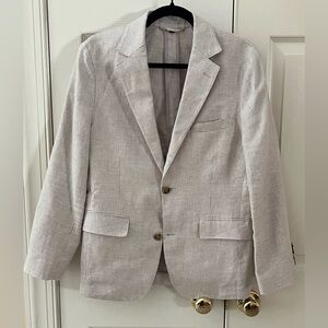 Bonobos Jetsetter Unconstructed Blazer
Light Khaki Houndstooth
36s slim linen